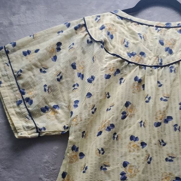 SINDRELLA | 3X ( MEDIUM ) WOMENS GIRLS | DUSTER BUTTON DOWN NIGHTGOWN in YELLOW - Picture 13 of 14